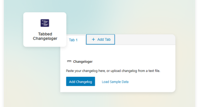 Changeloger Tabbed Changeloger block product cover for multi-product changelogs
