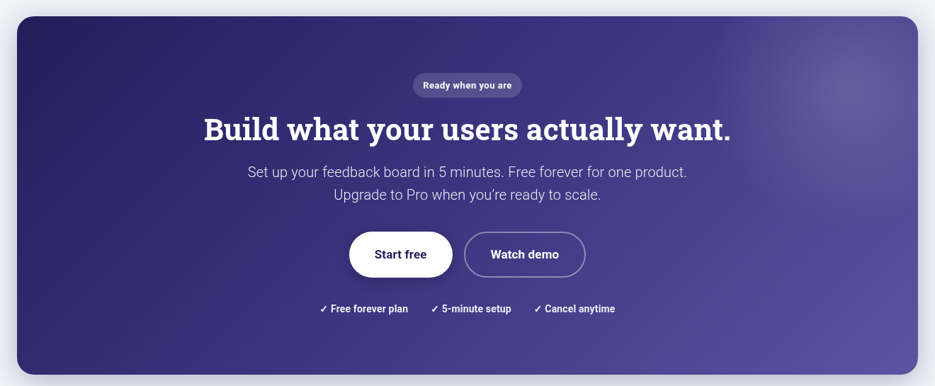 WordPress feedback board best practices banner from Changeloger: Build what your users actually want