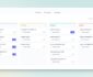 WordPress idea board plugin Changeloger showing feature requests with vote counts on Planned, In Progress, Completed and Rejected columns